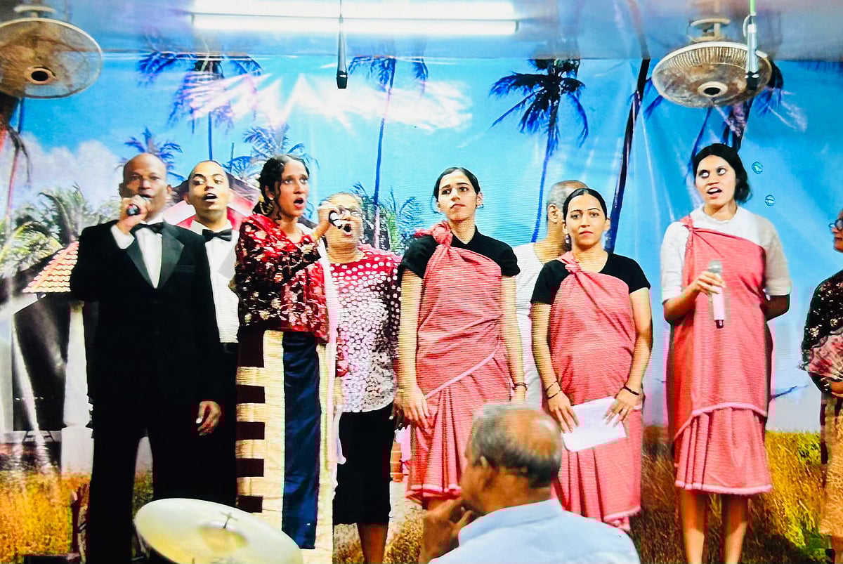 Konkani Band performing  